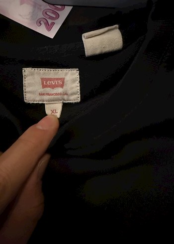 Erkek Siyah Oversize Sweatshirt LEVİS - Görsel 2