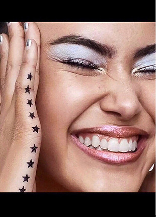 diğer Beden siyah Renk Çift taraflı, yıldız baskılı eyeliner