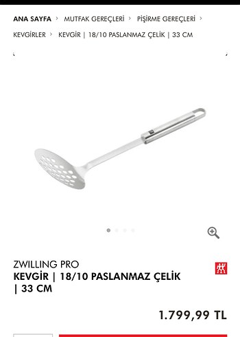 Zwilling Pro Yuvarlak Delikli Kevgir - Görsel 7