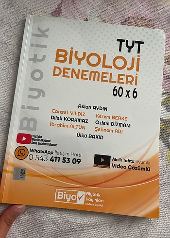 TYT Biyoloji Denemeleri 60x6 - Biyotık Yayınları
