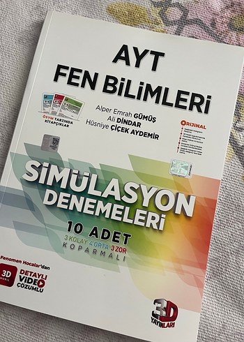 AYT Fen Bilimleri Simülasyon Denemeleri Kitabı