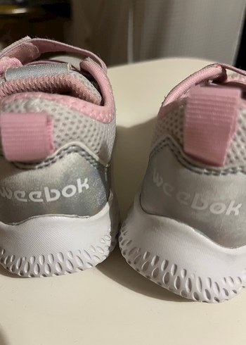 21 Beden Kız Çocuk Pembe Gri Cırt Cırtlı Spor Ayakkabı