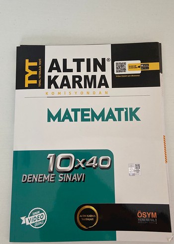 Altın Karma TYT Matematik 10x40 Deneme Sınavı
