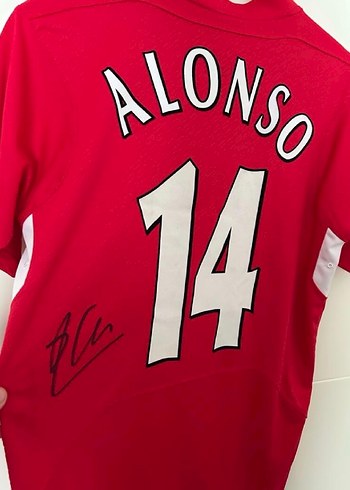 Xabi Alonso Islak İmzalı UCL Final Forması Liverpool - Görsel 2