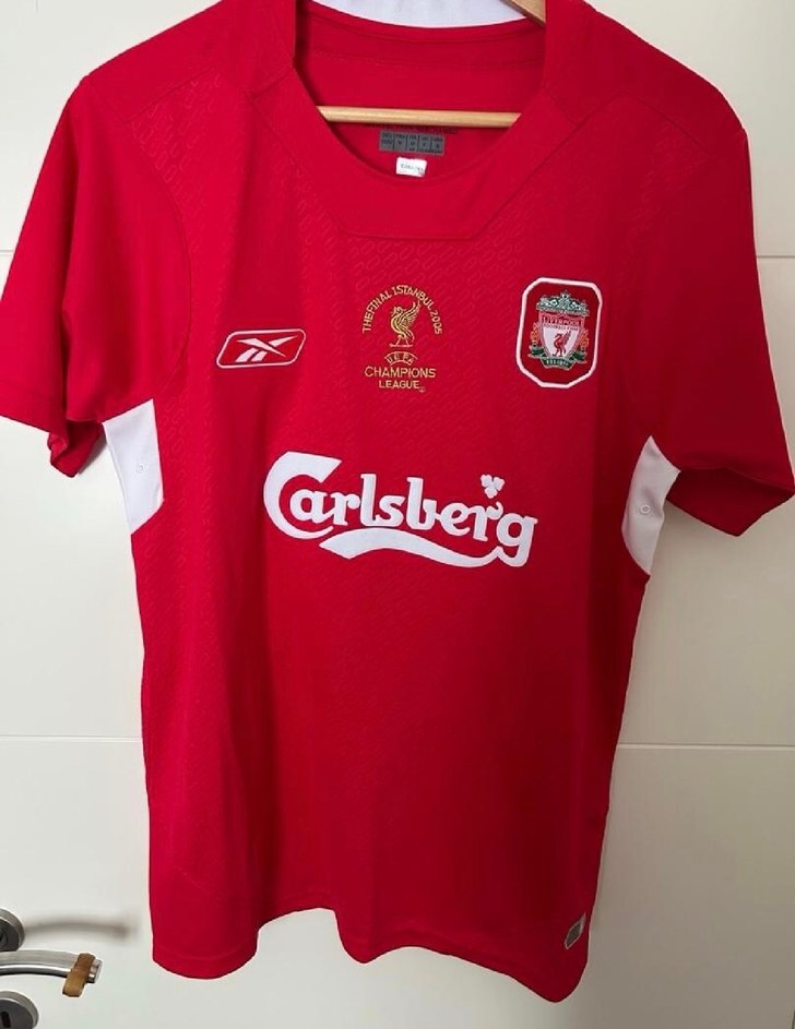 Xabi Alonso Islak İmzalı UCL Final Forması Liverpool - Görsel 4