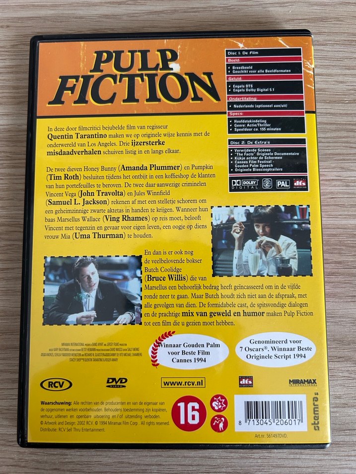 Pulp Fiction DVD 2 Diskli - Görsel 3