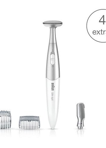 Braun Beyaz Gri Kadın Tüy Alıcı