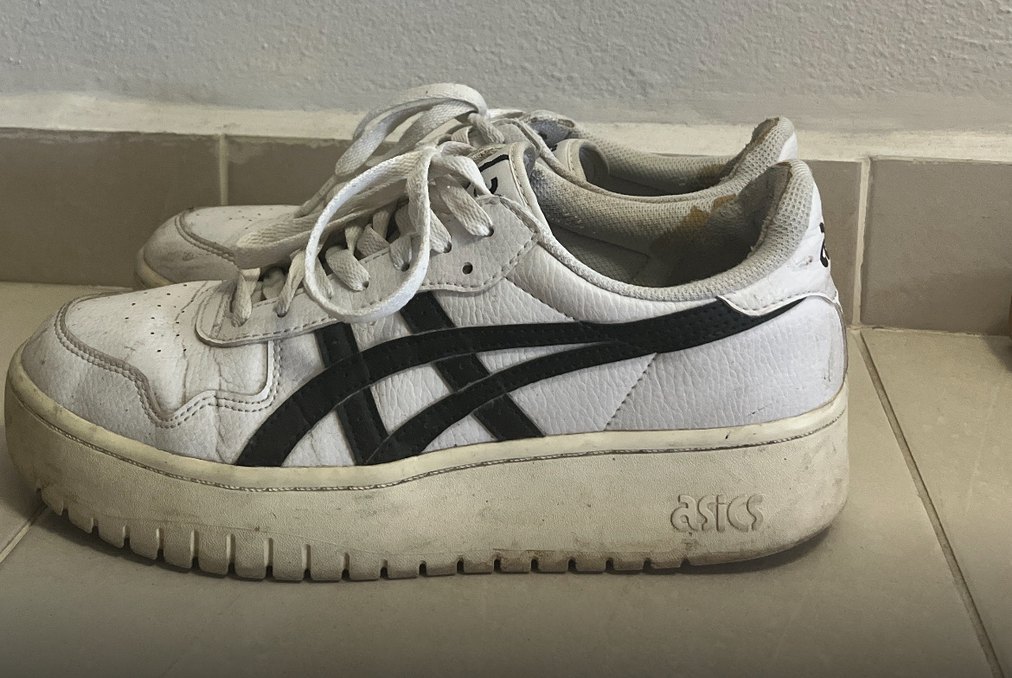 Beyaz Siyah Platform Spor Ayakkabı - Görsel 2