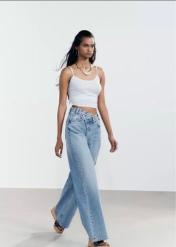 Zara çapraz pantolon jean