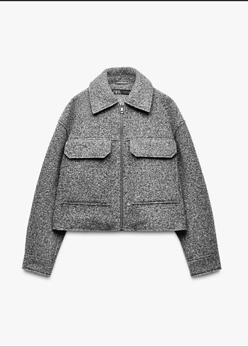 Zara gri bukle ceket mont