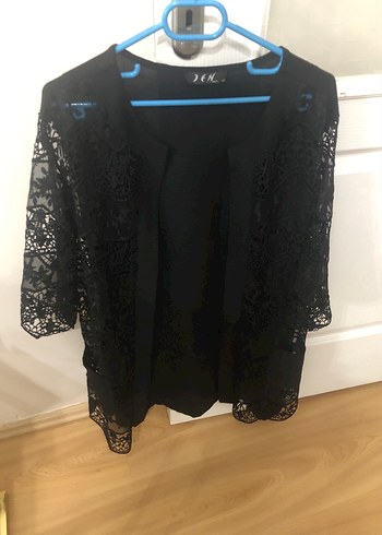Dantel Detaylı Siyah Goth Bluz - Görsel 8