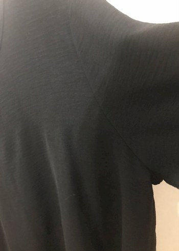 Siyah Düğmeli Kadın Süet Bluz - Görsel 5