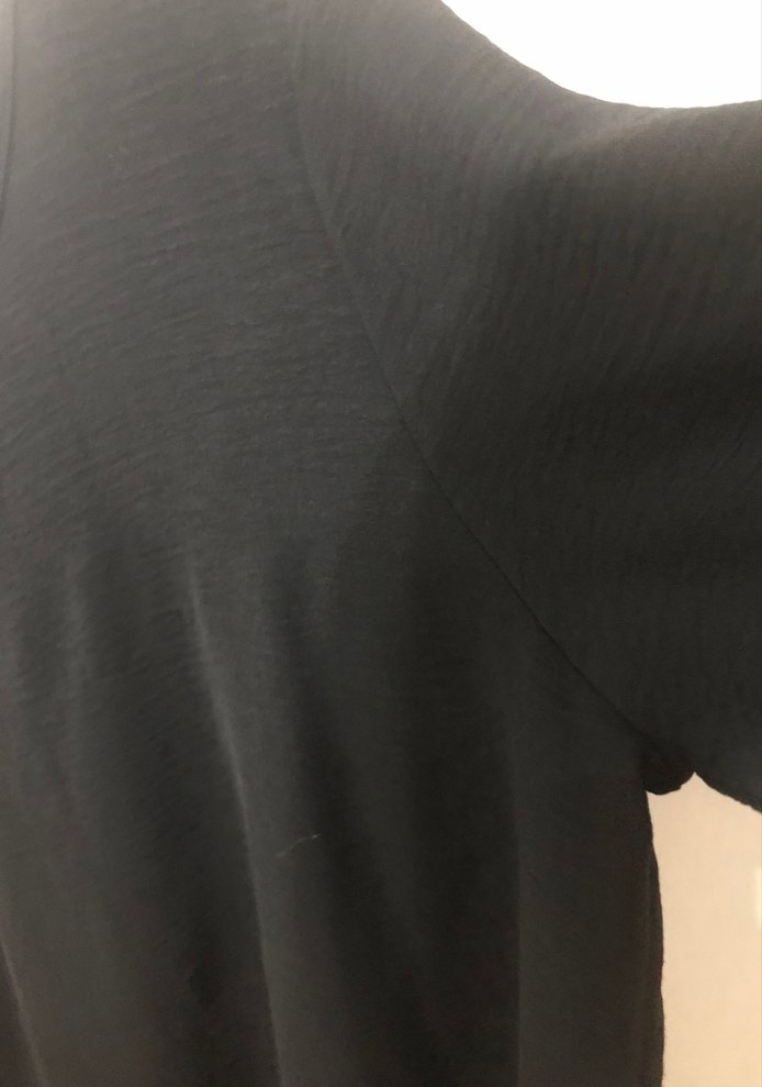 Siyah Düğmeli Kadın Süet Bluz - Görsel 5