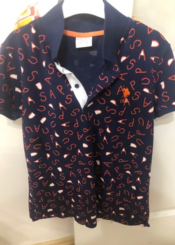 Erkek Lacivert Baskılı Kısa Kollu Polo Tişört - Görsel 2