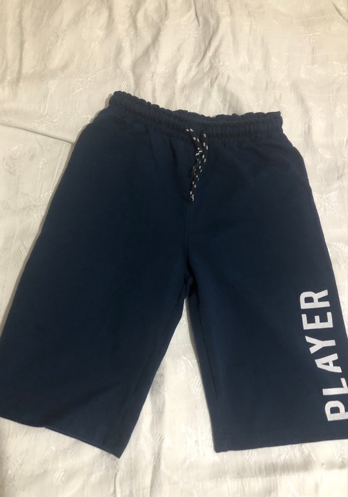 Lacivert Erkek Çocuk Bol Kesim Şort - Görsel 2