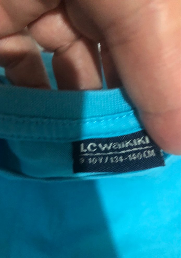 Mavi Baskılı Kısa Kollu  Tişörtü - Görsel 5