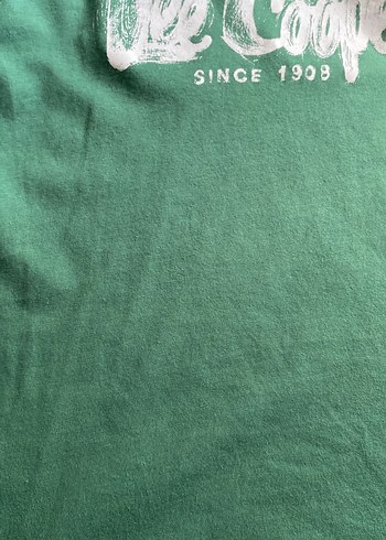 Turkuaz Pamuklu erkek Tişörtü, Kısa Kollu - Görsel 3