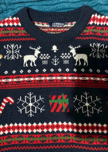 Desenli Örgü erkek çocuk Kazak - Görsel 2