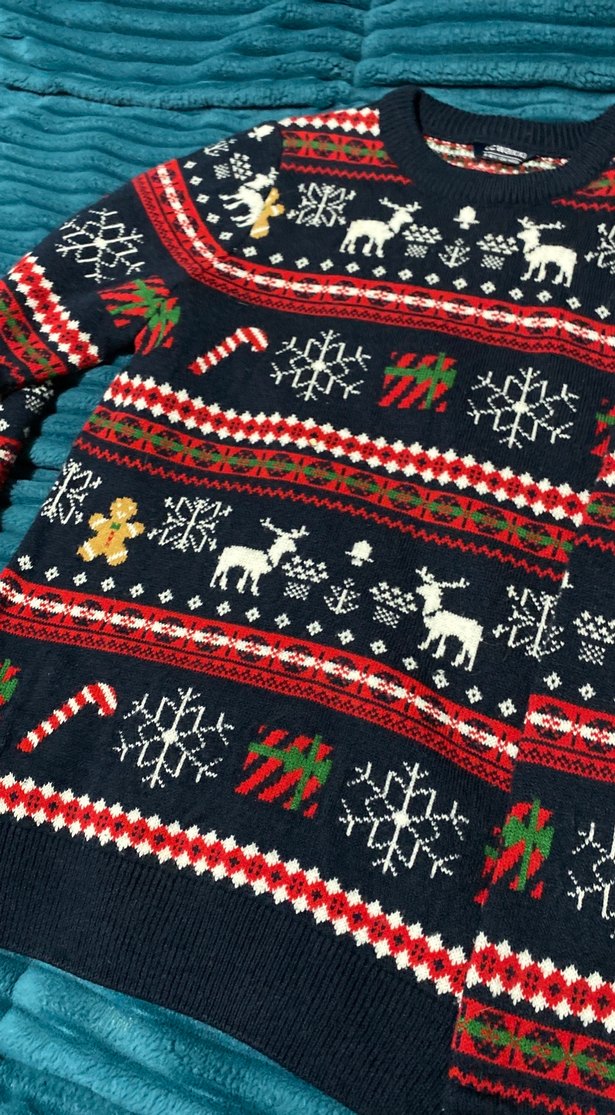 Desenli Örgü erkek çocuk Kazak - Görsel 3