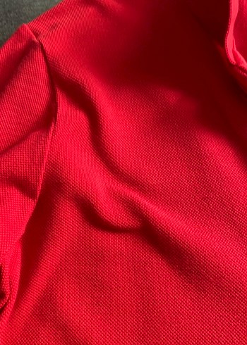 Kırmızı Erkek çocuk Uzun Kollu Polo Tişört - Görsel 3