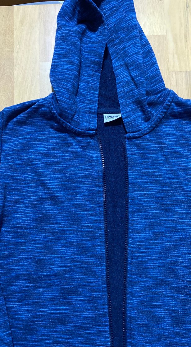 Erkek Çocuk Kapüşonlu Fermuarlı Mavi Sweatshirt - Görsel 3