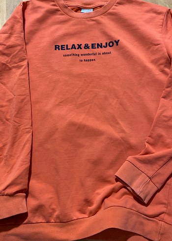 Turuncu Baskılı Uzun Kollu erkek çocuk Sweatshirt - Görsel 6