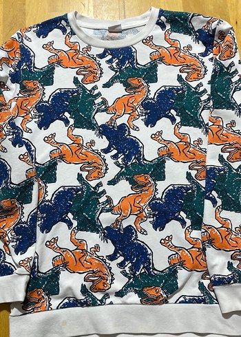 Renkli Baskılı Erkek Çocuk Sweatshirt - Görsel 4