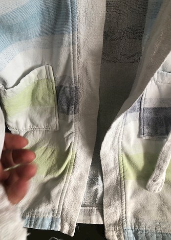 Erkek Çocuk Pastel Batik Bornoz - Görsel 5