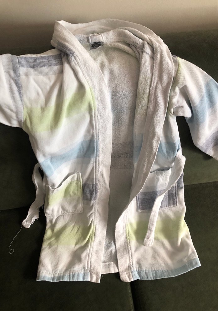 Erkek Çocuk Pastel Batik Bornoz - Görsel 2