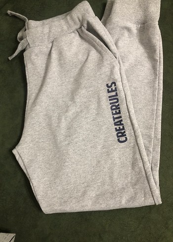 Erkek çocuk Gri Fermuarlı Rahat Eşofman Altı - Görsel 6