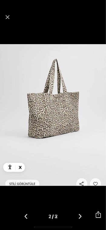 Stradivarius Leopar çanta