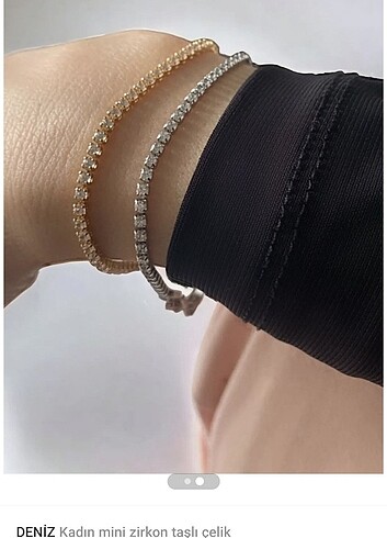 Diğer Mini zirkon taşlı çelik bileklik