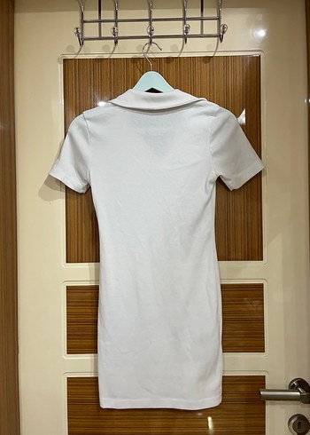 Bershka Beyaz Mini Elbise