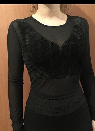 Siyah crop büstiyer
