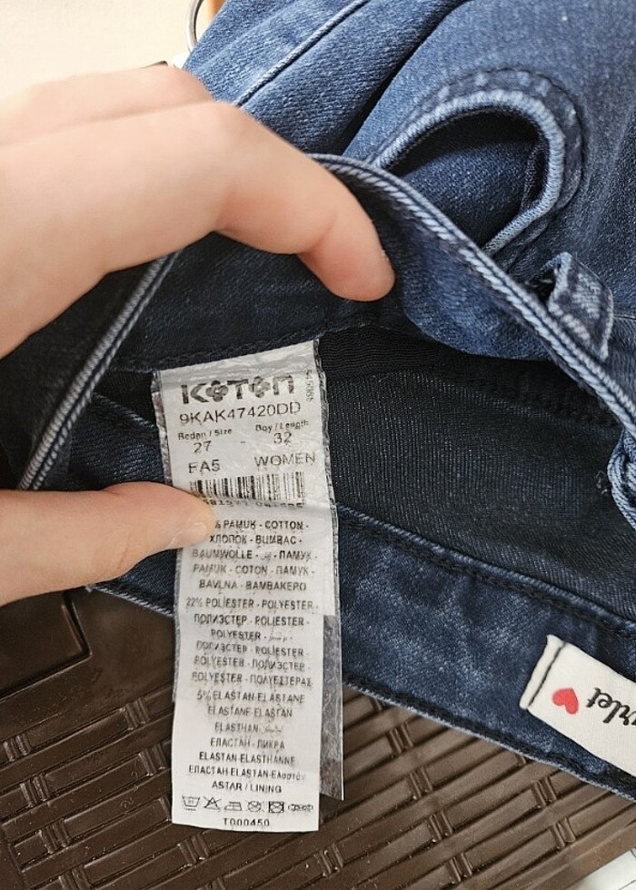 Kadın Kot Şort - Koton - Görsel 3