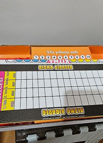 Kutu Oyunu 3'lü Yılbaşı Seti (tombala, kızmabirader, fırdöndü)  - Görsel 2