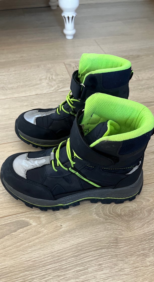 Erkek Çocuk lacivert yeşil Cırtlı Bot - Görsel 2