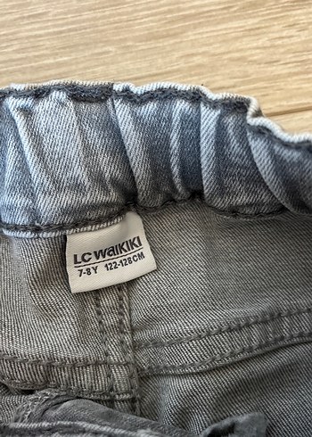 Gri Batik Desenli Çocuk Erkek Kot Pantolon - Görsel 2