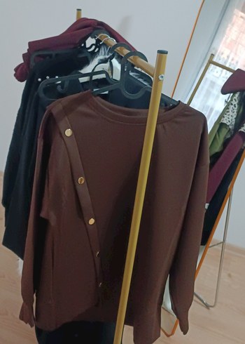 Düğmeli Kahverengi ikili takım - Görsel 2