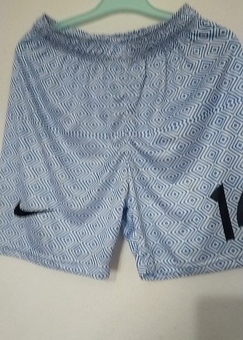 Düğmeli Mavi Desenli Mini Erkek Mayo - Görsel 2