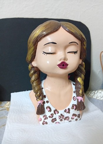 Pastel Renkli Kahverengi Kız Saksı - Görsel 4