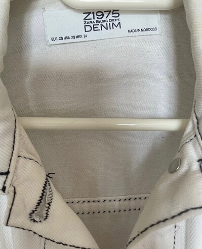xs Beden Zara kısa kot ceket