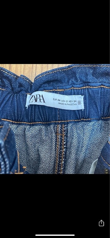 34 Beden lacivert Renk Zara jean