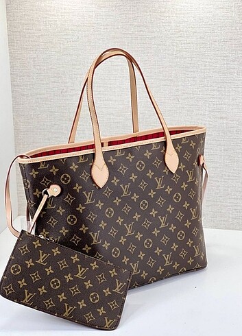  Beden Louis Vuitton Neverfull Monogram Tote Bag 