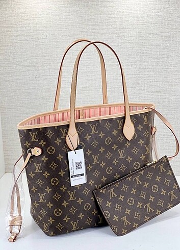  Beden kahverengi Renk Louis Vuitton Neverfull Monogram Tote Bag 