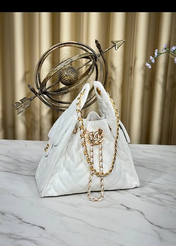 Chanel Chanel Zincir Detaylı Siyah Yılan Derisi Çanta