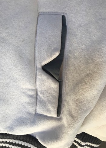 Gri Fermuarlı Rahat Sweatshirt - Görsel 4