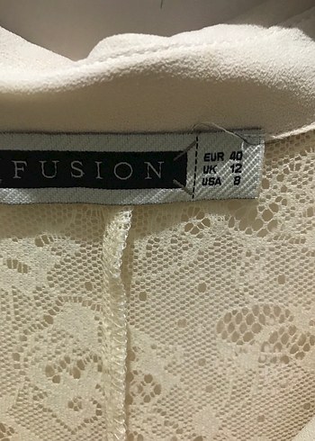 Dantel Detaylı Bej Kadın Gömlek - Görsel 2