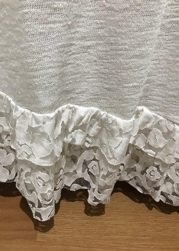 Dantel Detaylı Beyaz Kadın Bluz - Görsel 5