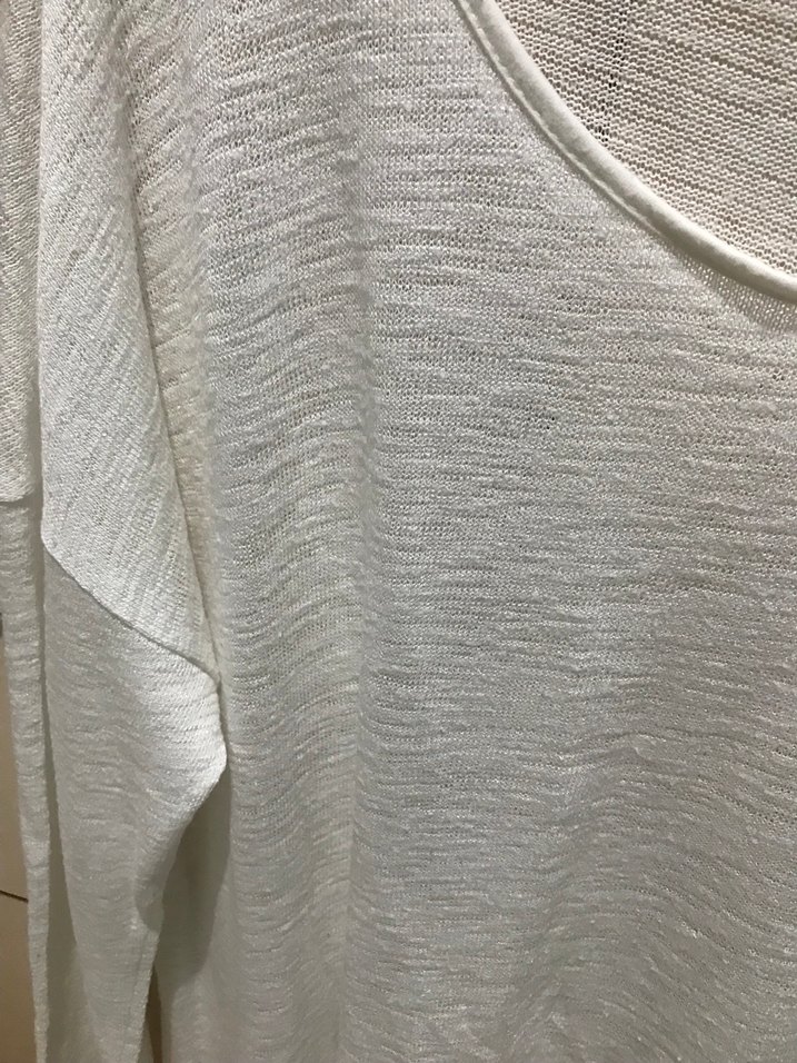 Dantel Detaylı Beyaz Kadın Bluz - Görsel 2